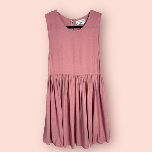Pink Drop-Waist Babydoll Frock Dress Extra Small Cute Sun Dress - Picture 1 of 4